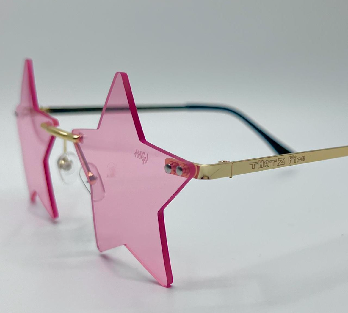 THATZ Fire Pink Star Sunglasses