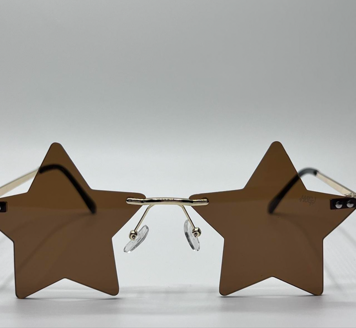 THATZ Fire Brown Star Sunglasses