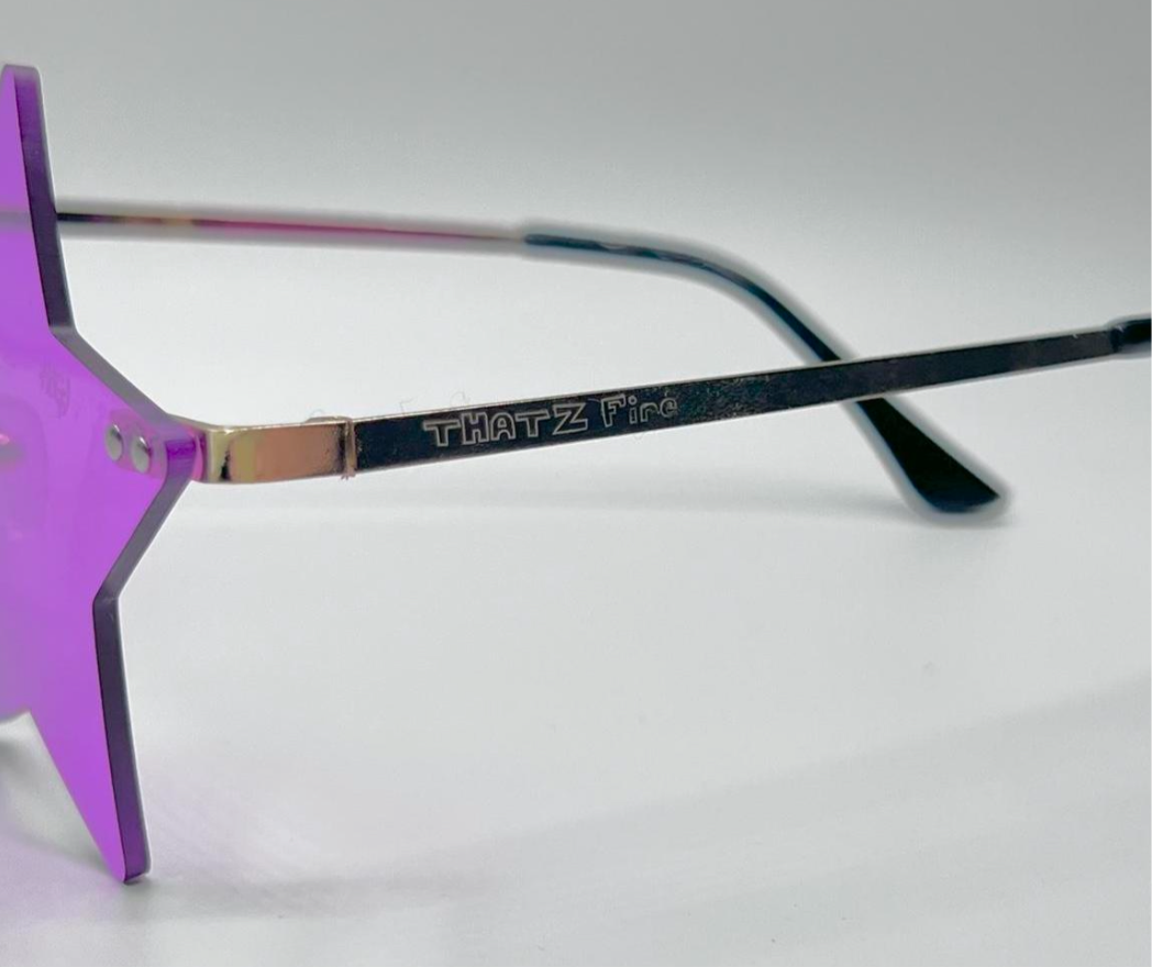THATZ Fire Purple Star Sunglasses
