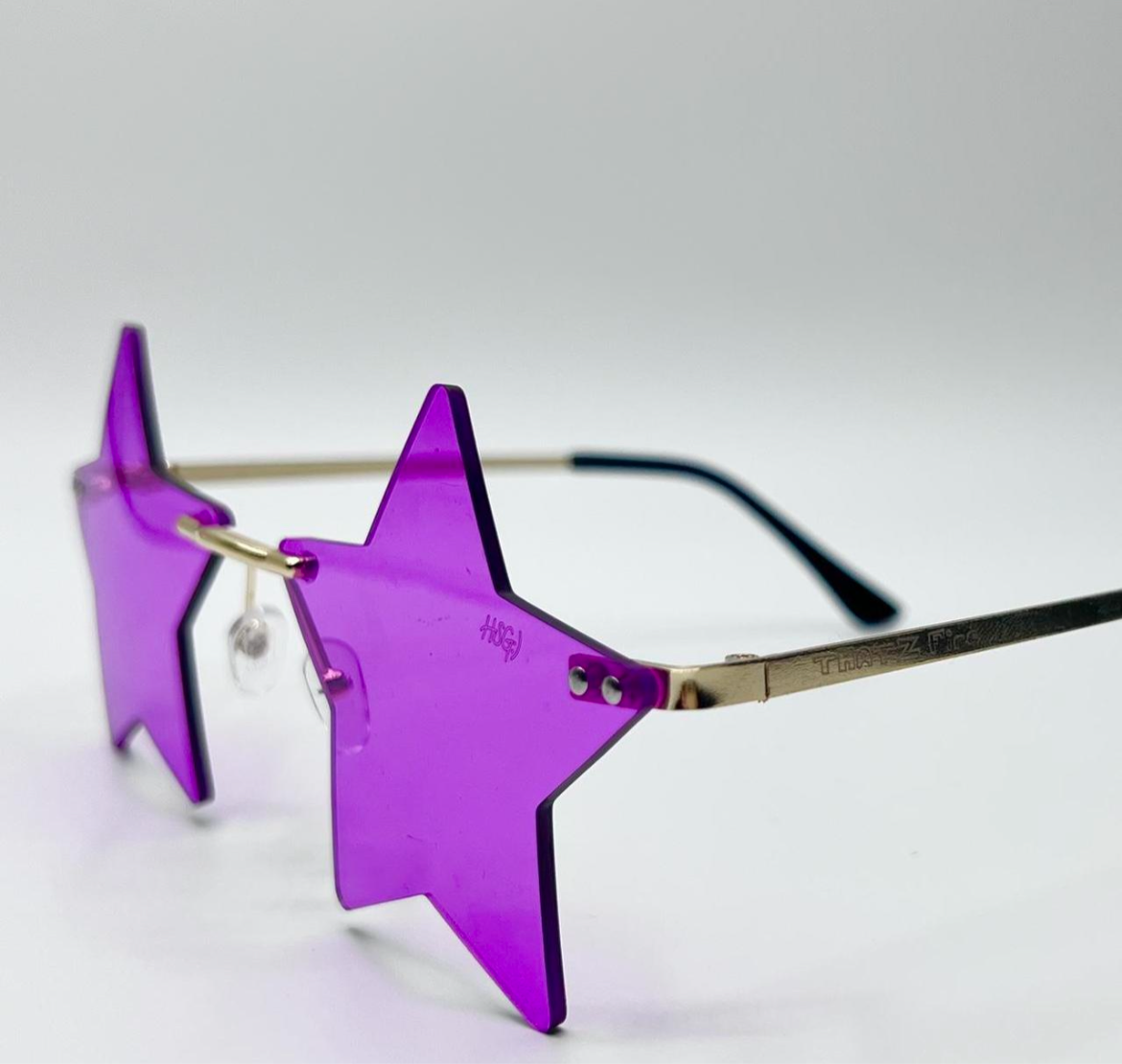 THATZ Fire Purple Star Sunglasses