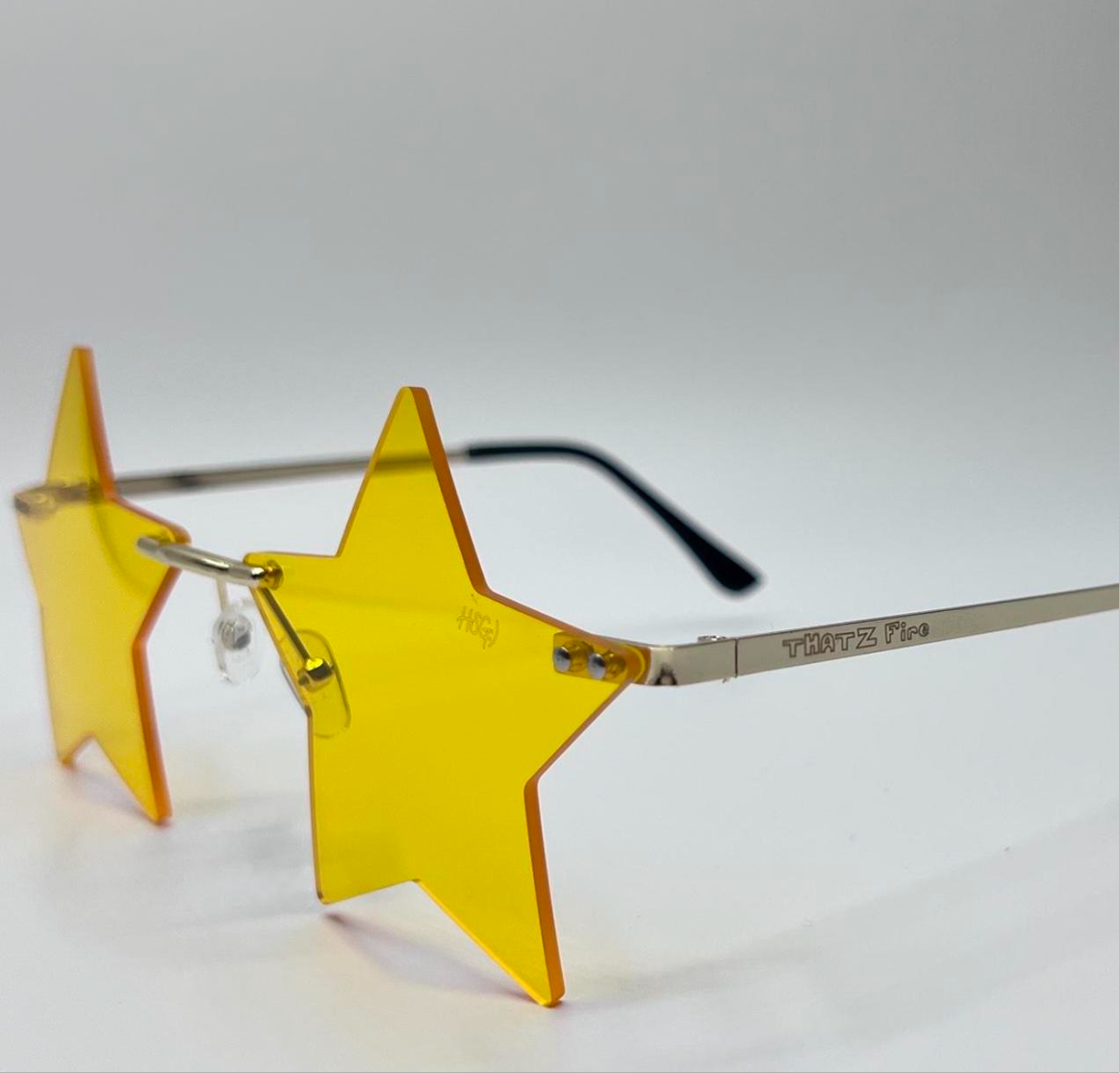 THATZ Fire Yellow Star Sunglasses
