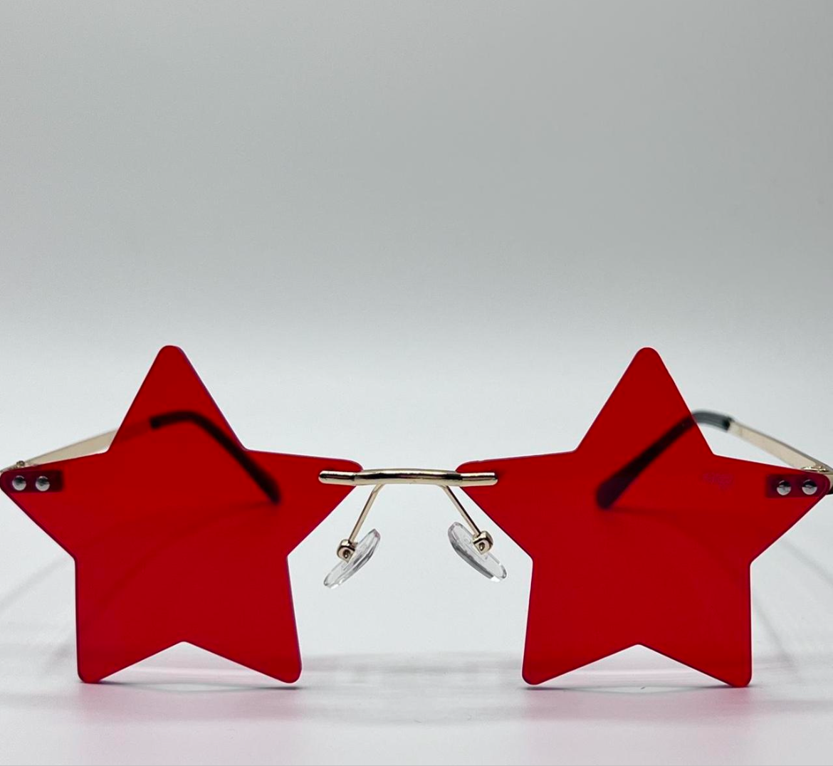 THATZ Fire Red Star Sunglasses