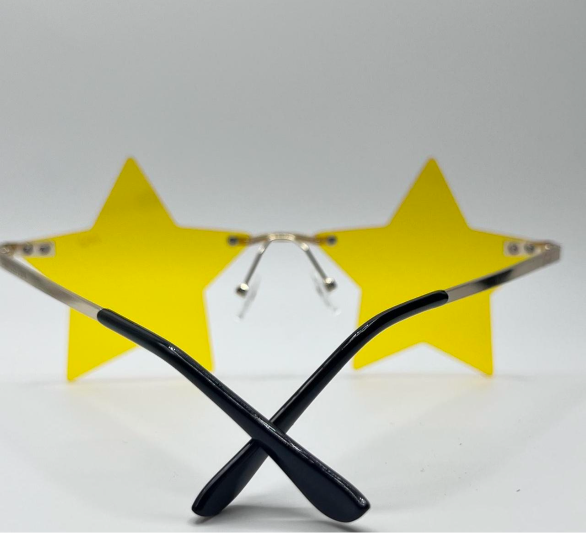THATZ Fire Yellow Star Sunglasses