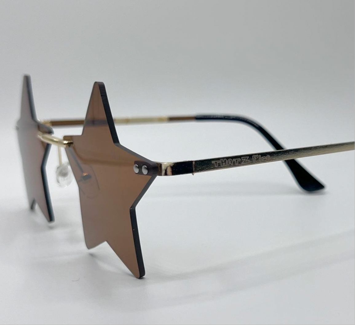 THATZ Fire Brown Star Sunglasses