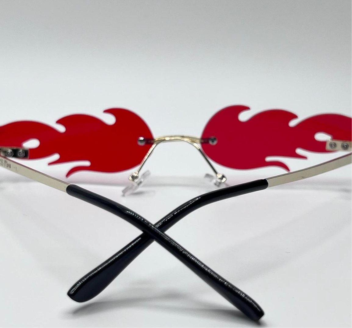 THATZ Fire Red Flame Sunglasses