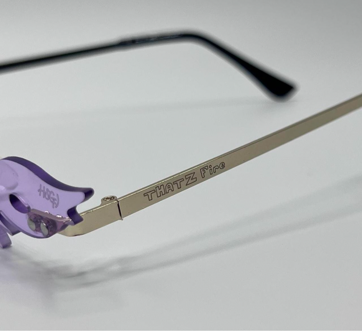 THATZ Fire Purple Flame Sunglasses