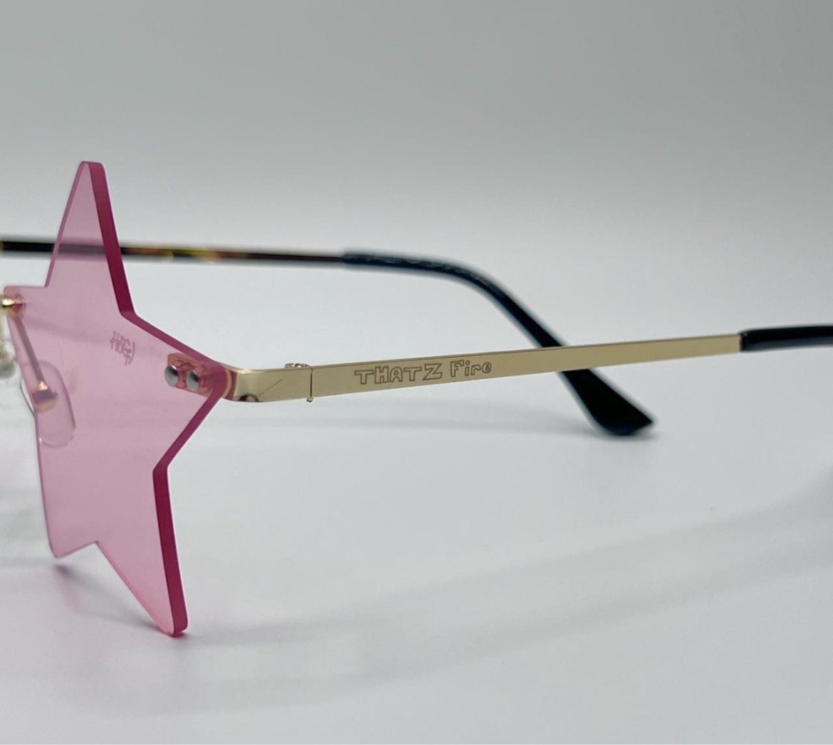 THATZ Fire Pink Star Sunglasses