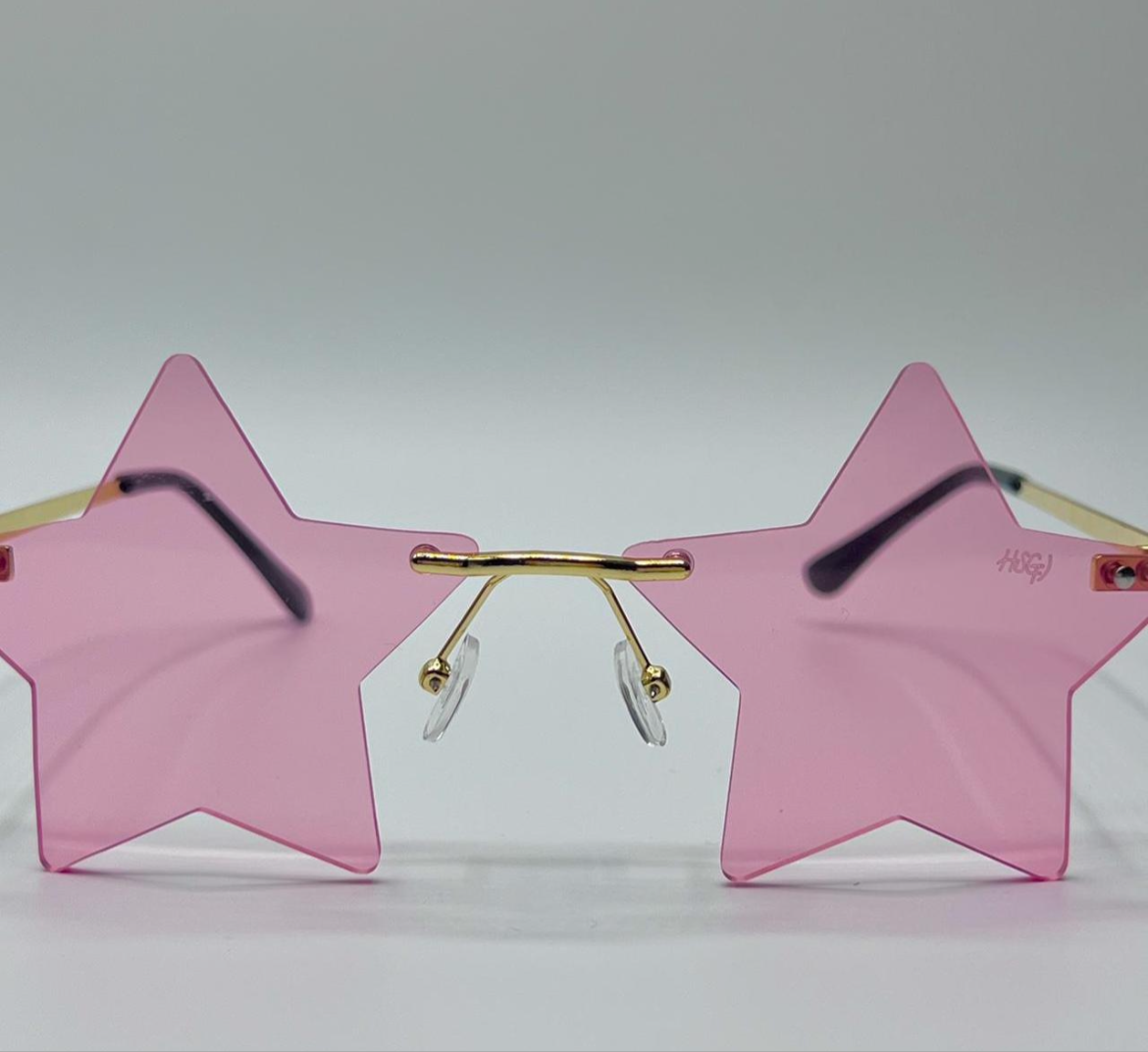 THATZ Fire Pink Star Sunglasses